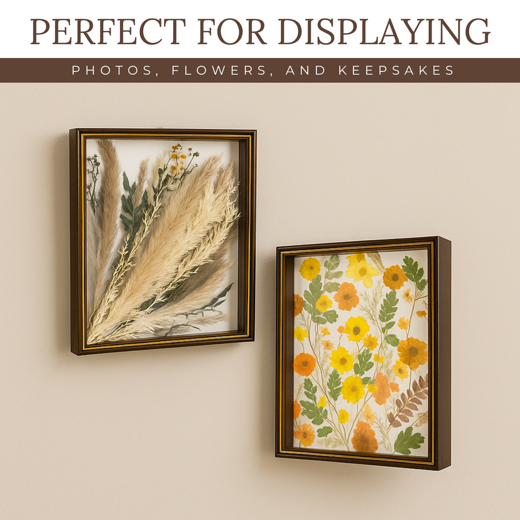 Pressed Flower Frame 11x14 Floating Glass for Dried Flowers