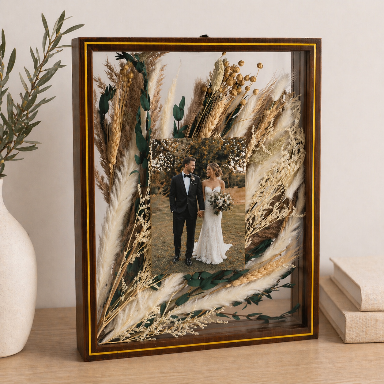 Pressed Flower Frame 11x14 Floating Glass for Dried Flowers