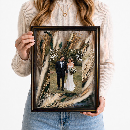 Pressed Flower Frame 11x14 Floating Glass for Dried Flowers